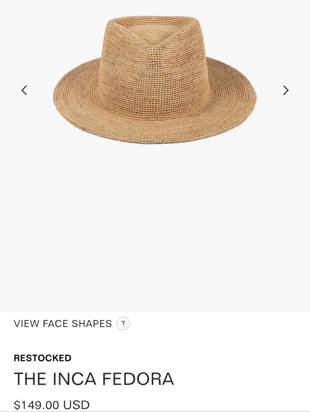 Lack Of Color Unisex Inca Fedora in Straw - Picture 3 of 14